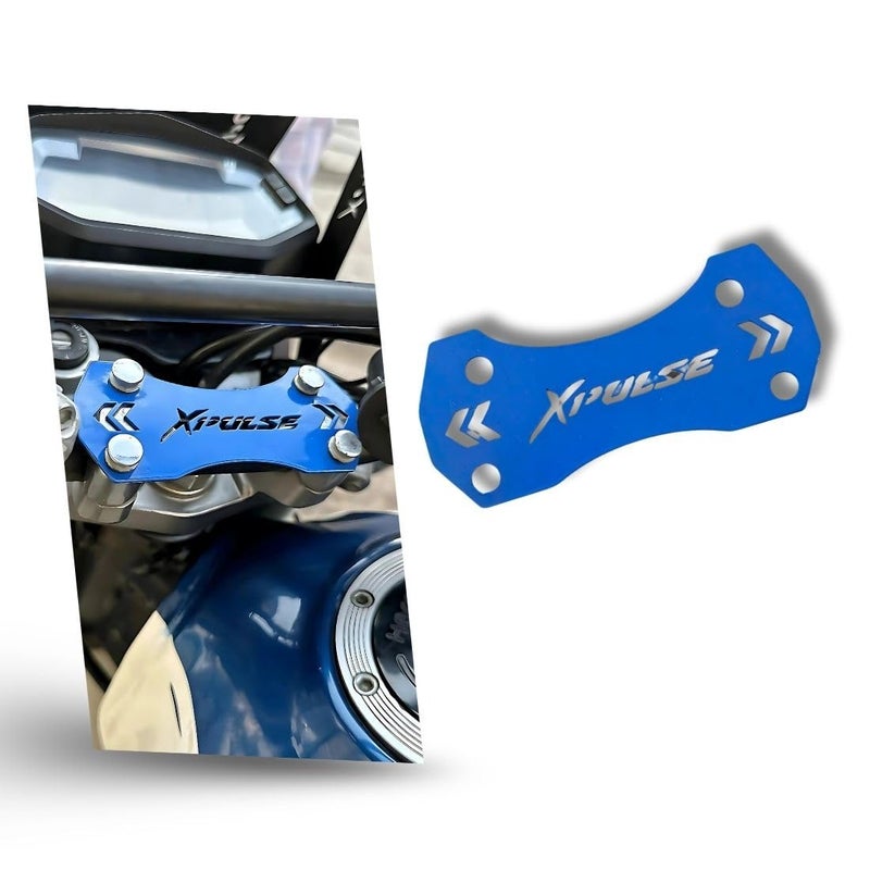 Phantom Hero X-Pulse Name Plate – Durable & Stylish Motorcycle Badge OEM Fit for X-Pulse 200/4V | Easy Installation (Blue) - Image 1