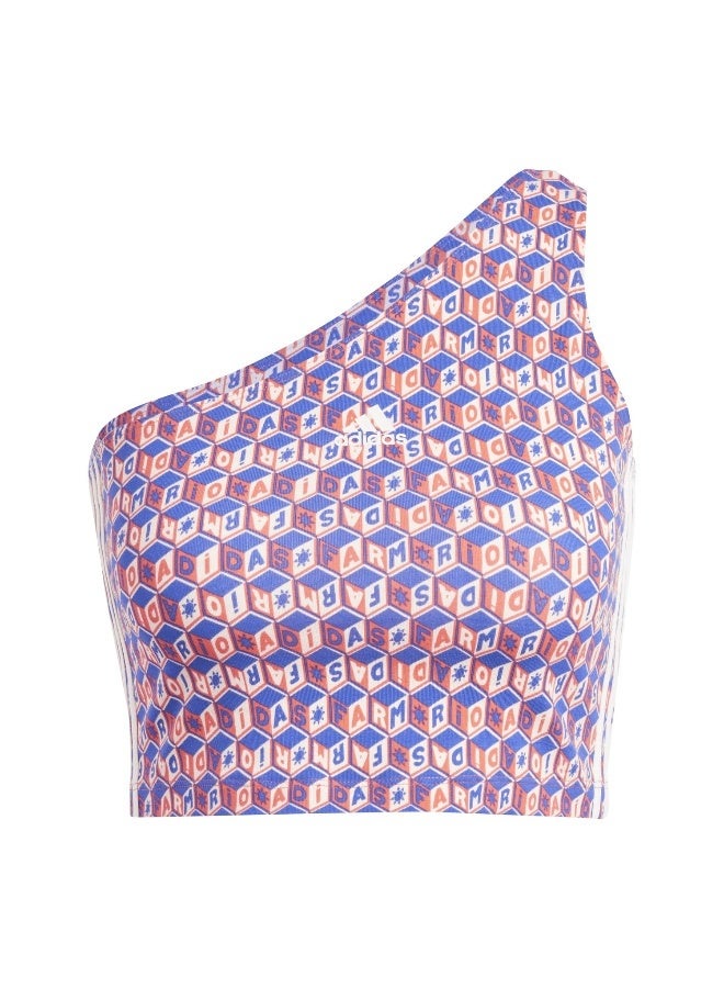 Adidas Farm Tank Blue Training Tops 2XS  - Image 2
