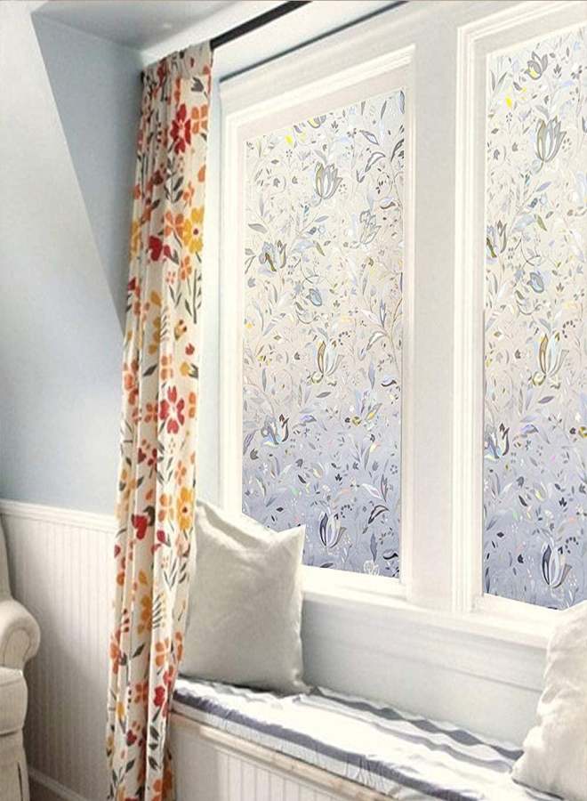 3D Window Film No Glue Static Decorative Privacy Films Window Frost Film for Glass - Image 3