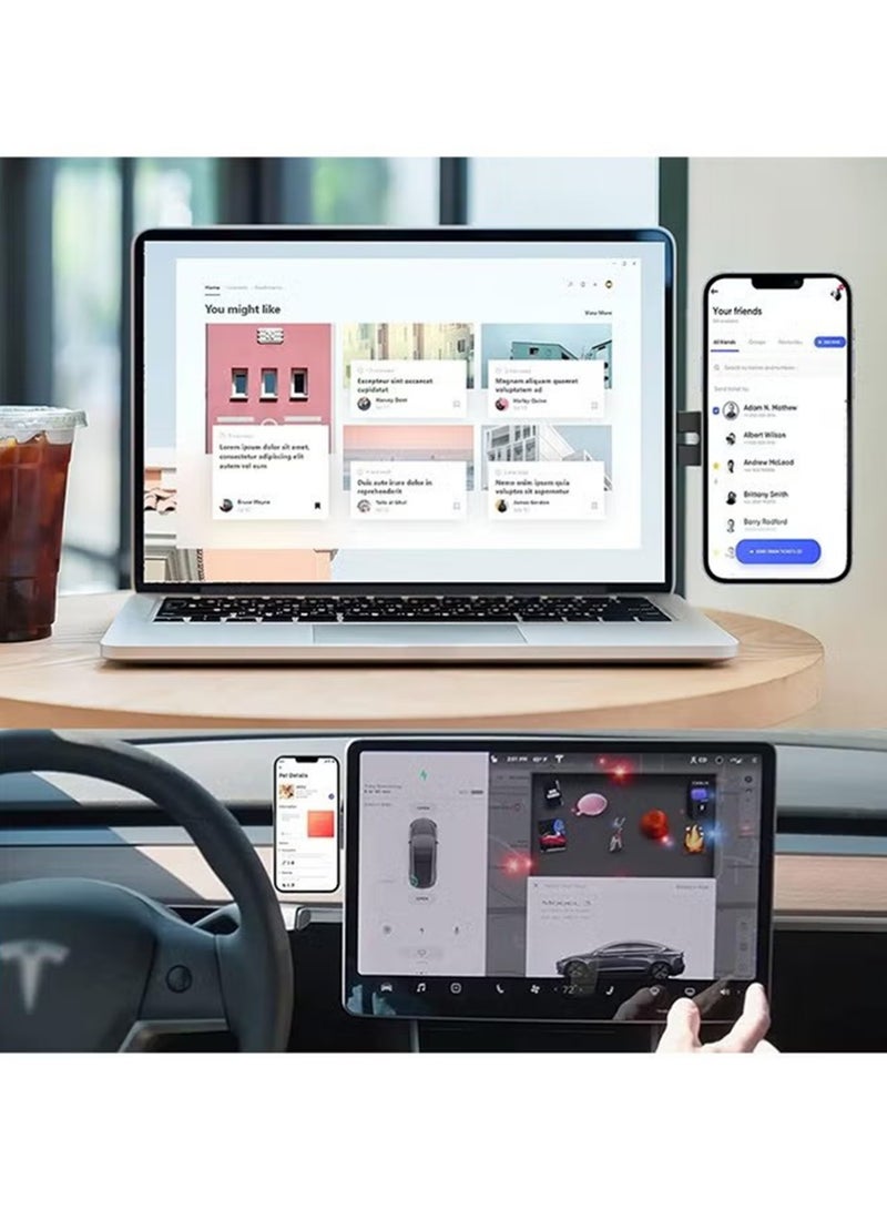 إكس ليفيل حامل هاتف مغناطيسي للسيارة، حامل سيارة ماج سيف، حامل شفط، دوران 360 درجة، سهل التركيب، مناسب للسيارة/الكمبيوتر/المرآة/الحمام/النادي الرياضي، حامل سيارة لهاتف آيفون 16 برو ماكس/هواتف أندرويد - Image 2