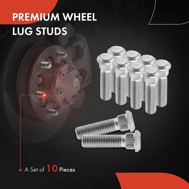 A-Premium M12-1.50 Wheel Studs 10-PC Set for Dodge and Jeep Models - Image 2