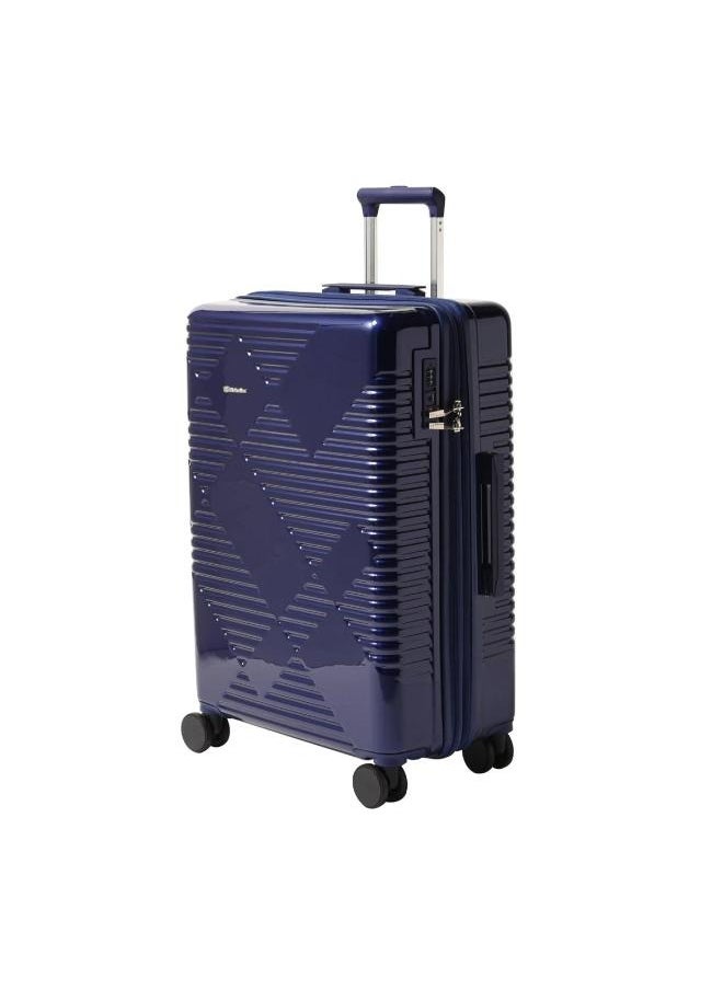 Extravagant 71cm Hardcase Expandable 4 Double Wheel Check-In Luggage Trolley Blue