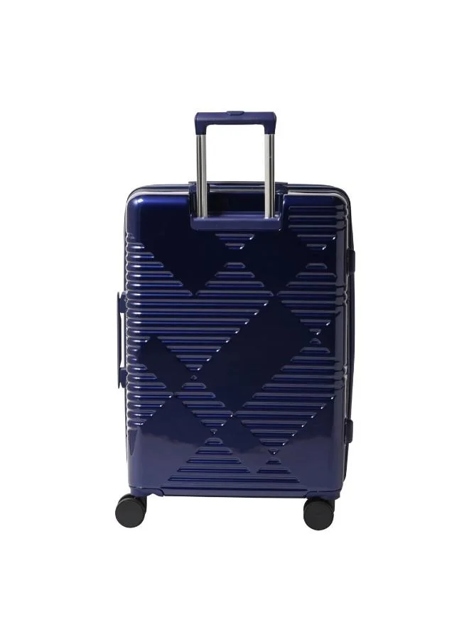 Echolac Extravagant 71cm Hardcase Expandable 4 Double Wheel Check-In Luggage Trolley Blue