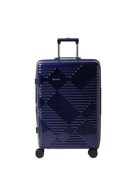 Extravagant 71cm Hardcase Expandable 4 Double Wheel Check-In Luggage Trolley Blue