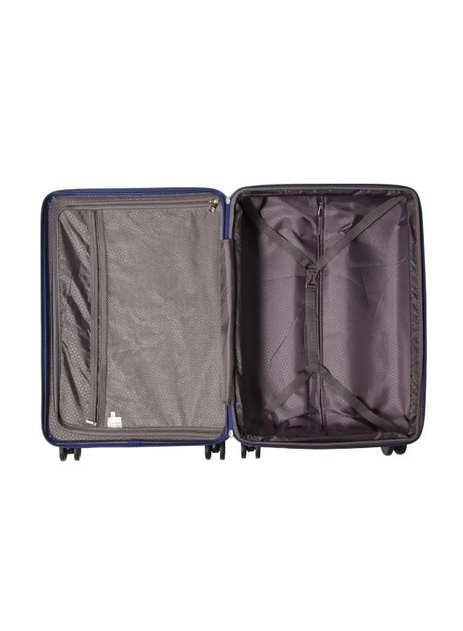 Echolac Extravagant 71cm Hardcase Expandable 4 Double Wheel Check-In Luggage Trolley Blue