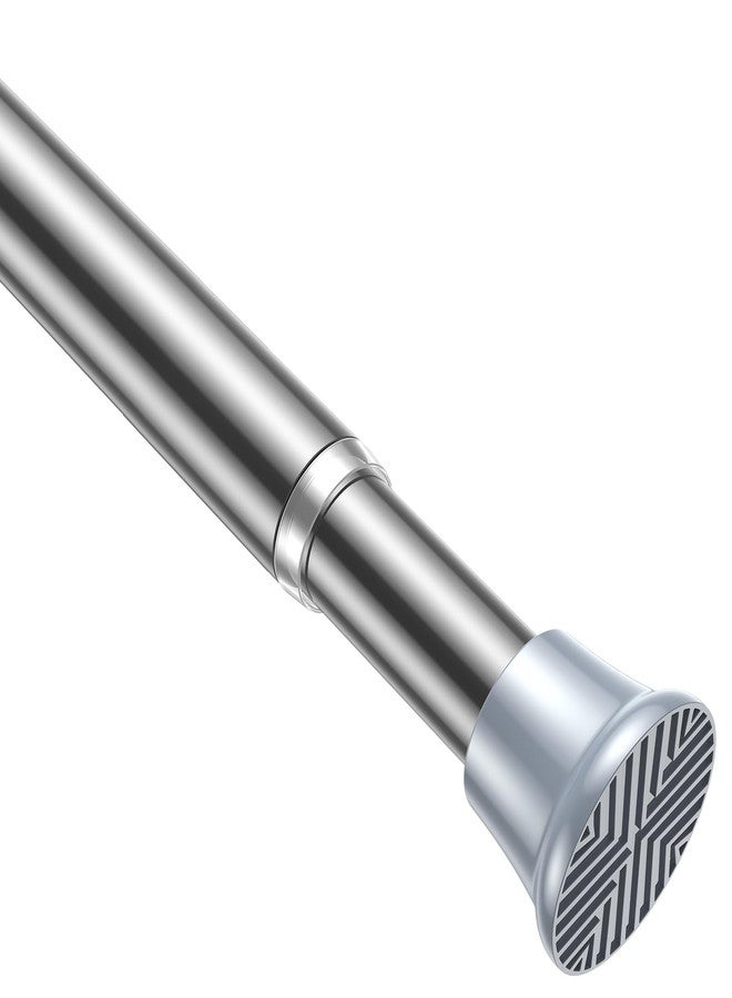 AIZESI Tension Rod 23 to 48 Inch, 1Pcs Silver Tension Rod Tension Curtain Rod, Spring Tension Rod No Drilling Adjustable Curtain Rod for window，kitchen，closet，doorway - Image 1