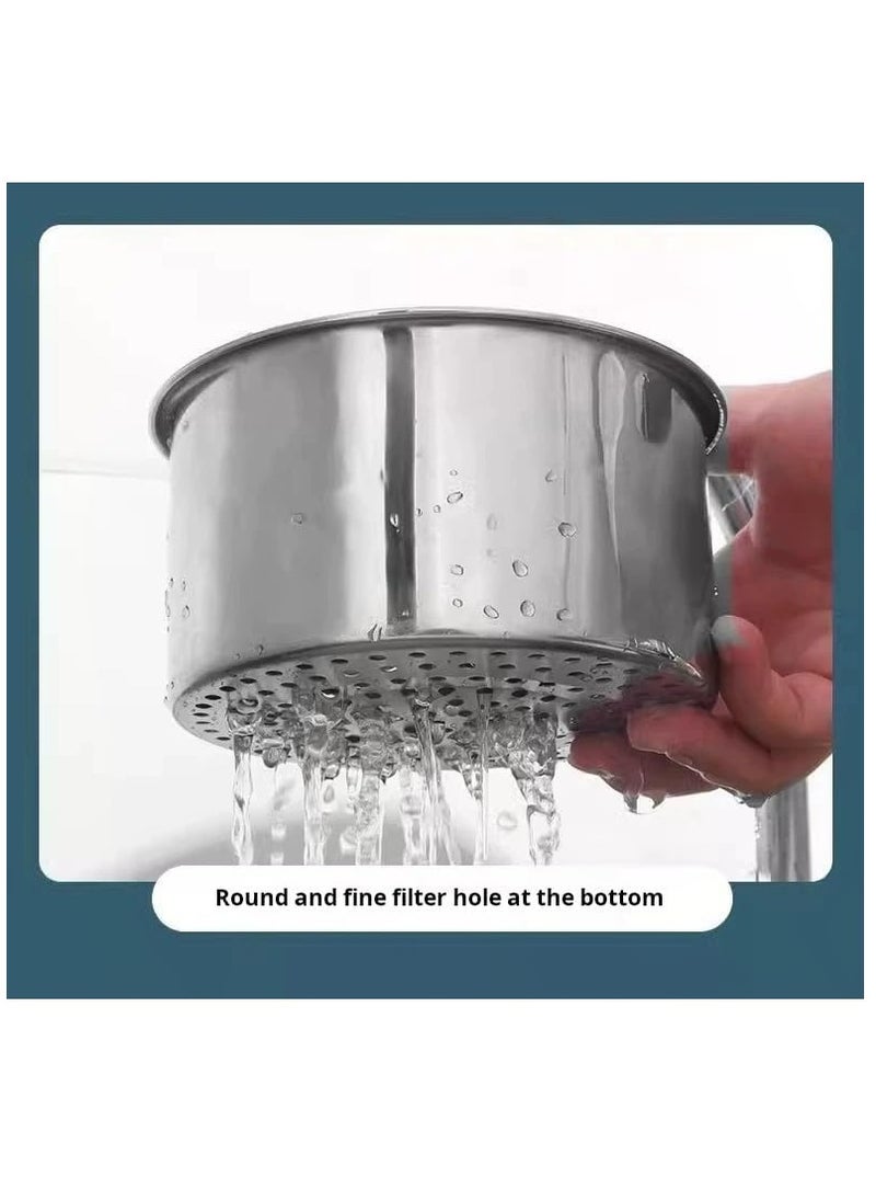 Oasisgalore 2PCS Stainless Steel Sink Strainer,Multifunction Hanging Swan Sink Strainer Basket Drain Rack for Kitchen Sink Food Strainer  - Image 5