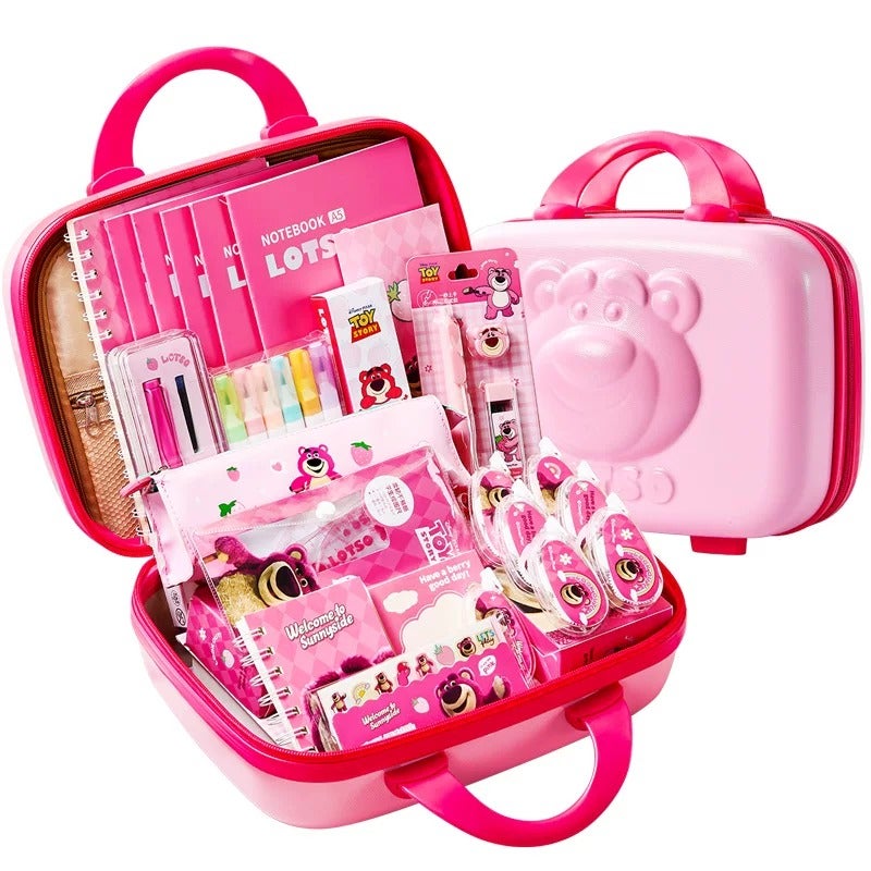 Disney Official Strawberry Bear Stationery Gift Set for Grades 3-6 - Lotso Bear (Grades 3-6) - Image 1