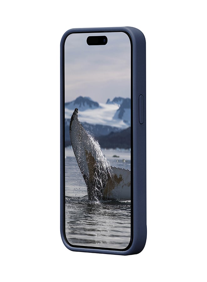 DBRAMANTE1928 جراب MagSafe لجهاز iPhone 15 Plus باللون الأزرق الهادئ - Image 4