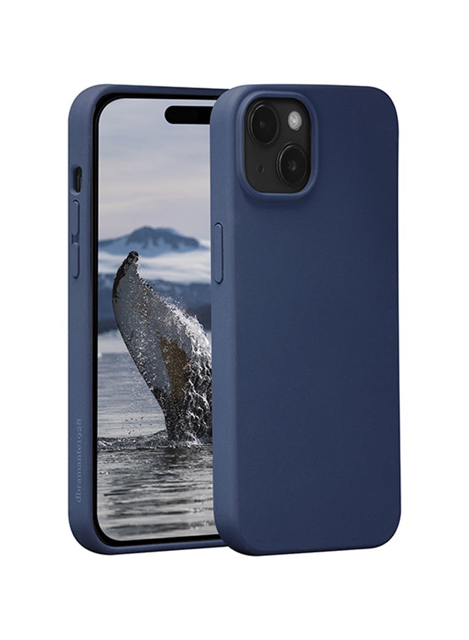 DBRAMANTE1928 جراب MagSafe لجهاز iPhone 15 Plus باللون الأزرق الهادئ - Image 3