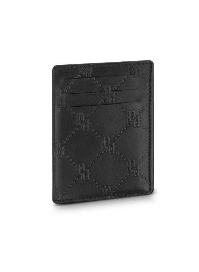 POLICE Antiquity Black Leather Card Case for Men