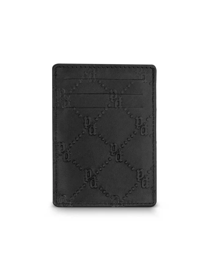 POLICE Antiquity Black Leather Card Case for Men