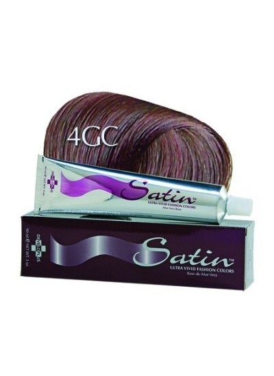 Developlus - Satin Ultra Vivid Fashion Colors, 4GC Golden Copper Chestnut Hair Dye, 3 oz., Gold Copper Series Permanent Hair Dye, Made with Soy Protein and Aloe Vera, Vegan & Cruelty Free - Image 1