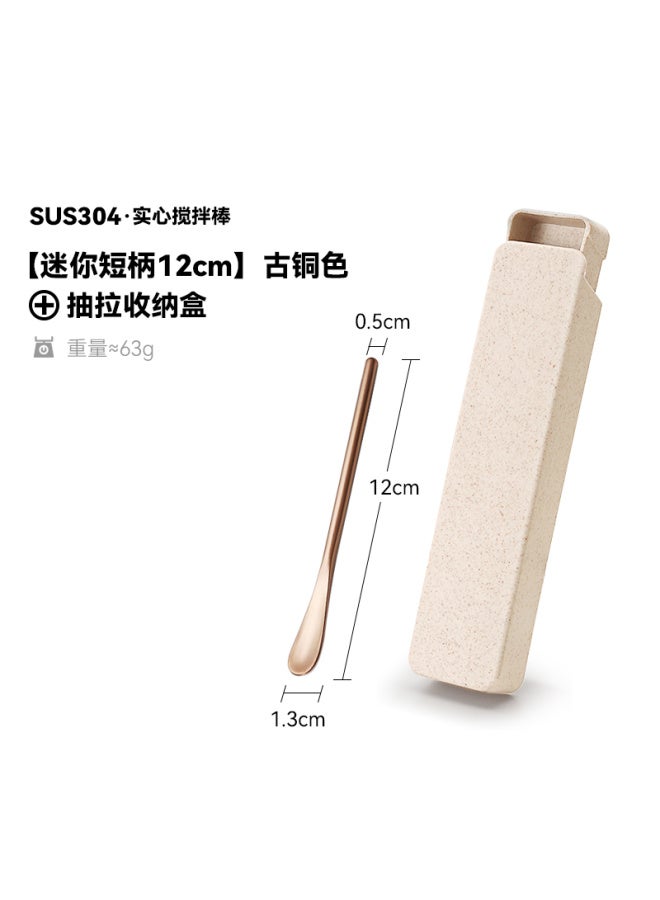 Style Stirring Stick 304 Stainless Steel Mini Cute Coffee Spoon Style Cocktail Milk Stirring Stick