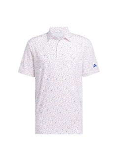 Adidas Adidas Ult365 Aop Polo White Golf Polo Shirts For Men S  - Image 1