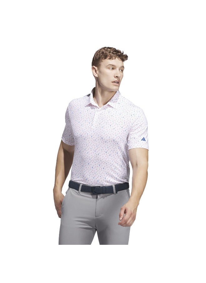 Adidas Adidas Ult365 Aop Polo White Golf Polo Shirts For Men S  - Image 3