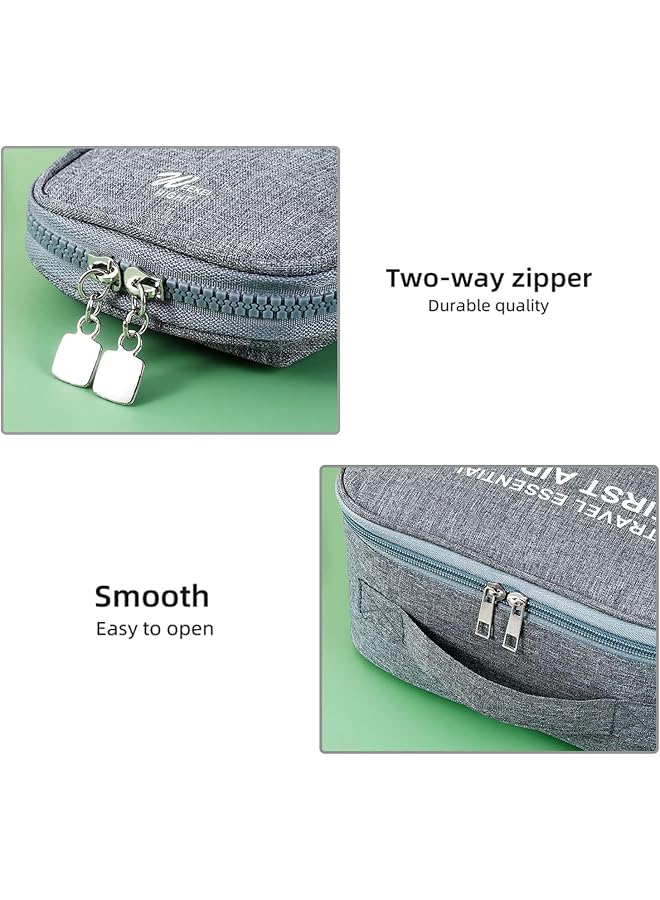 KASTWAVE First Aid Kit Empty Camping First Aid Bag Medicine Tools Travel Storage Bag Suitable For Home Outdoor Hiking Camping Car Office Workplace - Image 3