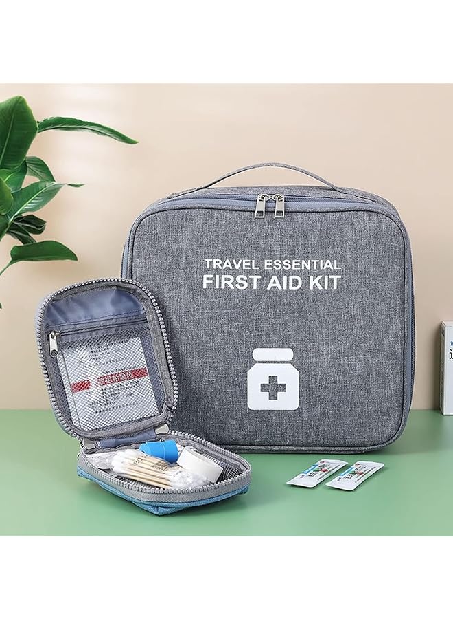 KASTWAVE First Aid Kit Empty Camping First Aid Bag Medicine Tools Travel Storage Bag Suitable For Home Outdoor Hiking Camping Car Office Workplace - Image 5