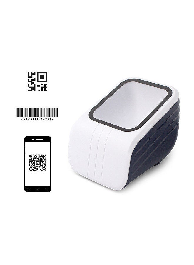 Generic - 1D 2D QR Barcode Scanner Platform with Voice Announcement Prompt USB Wired Bar Code Reader Hands-free CMOS Image Sensor Desktop Scanner Large Scanning Window - Image 1