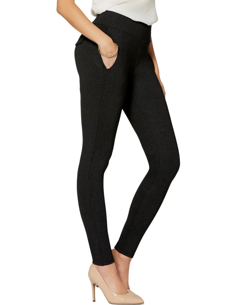 Conceited Womens Dress Pants with Tummy Control - Wear to Work - Stretch High Waisted Slacks with Pockets - High Class - Large - Image 1