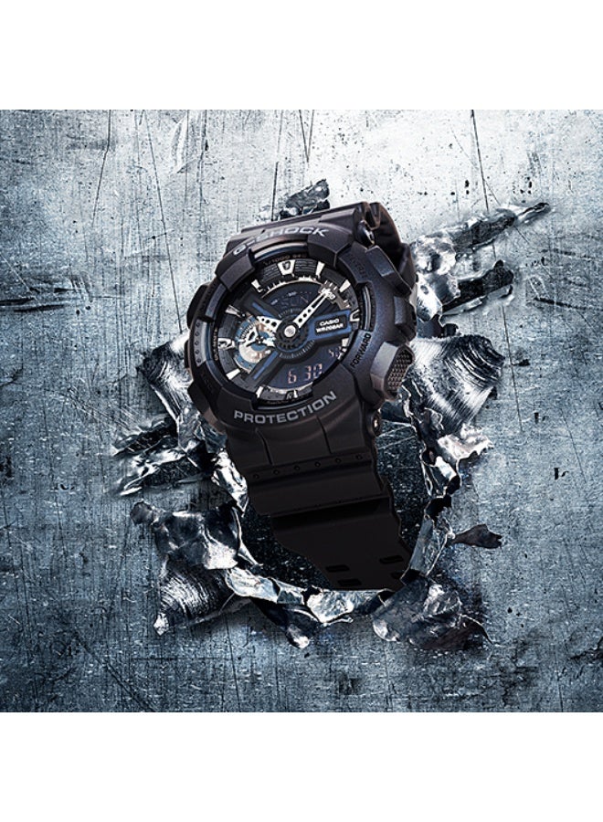 CASIO G-Shock Black Men's Watch Fashion Analog Digital Quartz Watch GA-110-1B - Image 3
