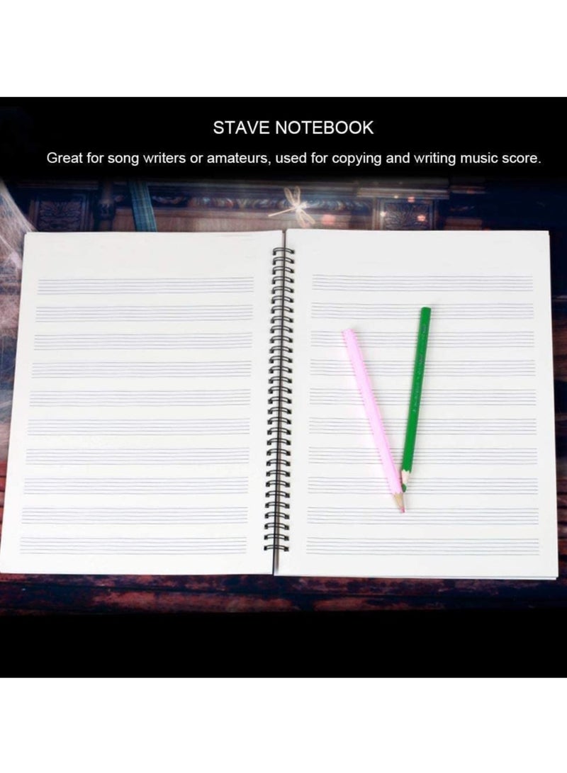 Generic Stave Notebook, Musical Notation Staff Music Manuscript Paper Blank Sheet Composition with 50 Pages  - Image 4