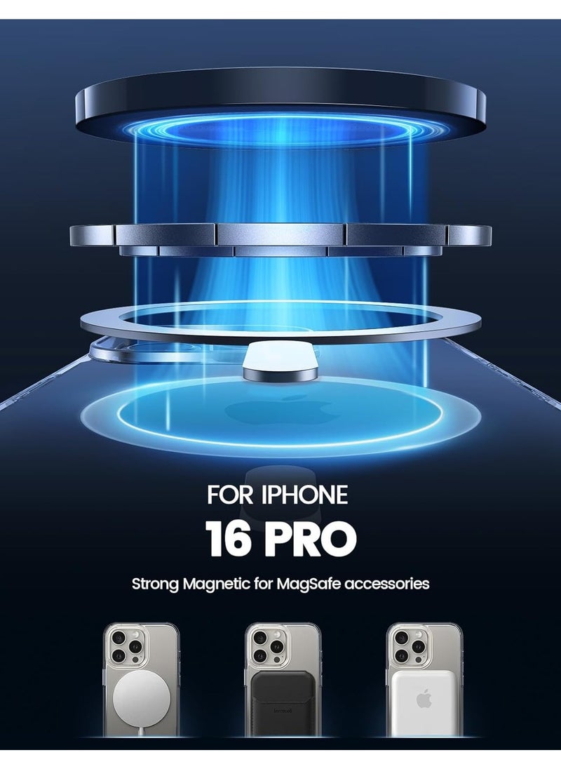 Denx - iPhone 16 Pro Case, Camera Control, Compatible with MagSafe, Shockproof Protection, Magnetic Phone Case for iPhone 16 Pro , Classic Hybrid Case - Image 1