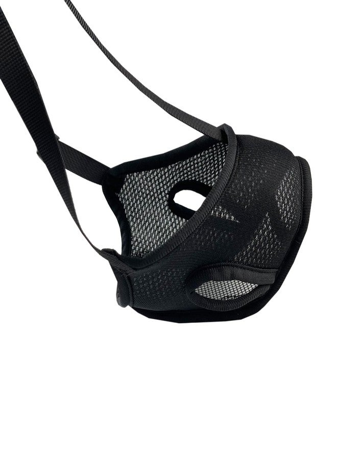 Colenumone Dog Muzzle – Mesh Soft Muzzle for Small Medium Large Sized Dogs, Adjustable for No Bark, Scavenging, Licking & Chewing, Prevent Biting, Black (M) - Image 5