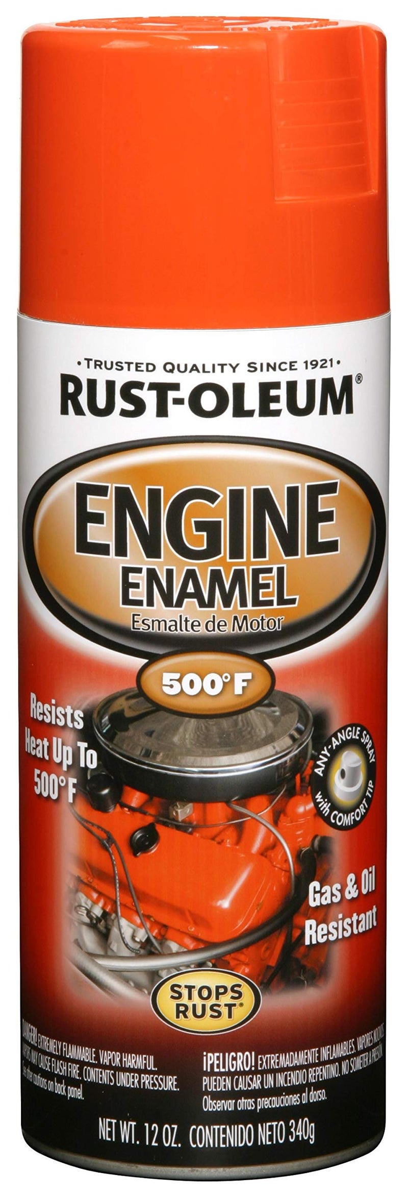 Rust-Oleum 248941 Engine Enamel Spray Paint, 12 oz, Chevy Orange - Image 5