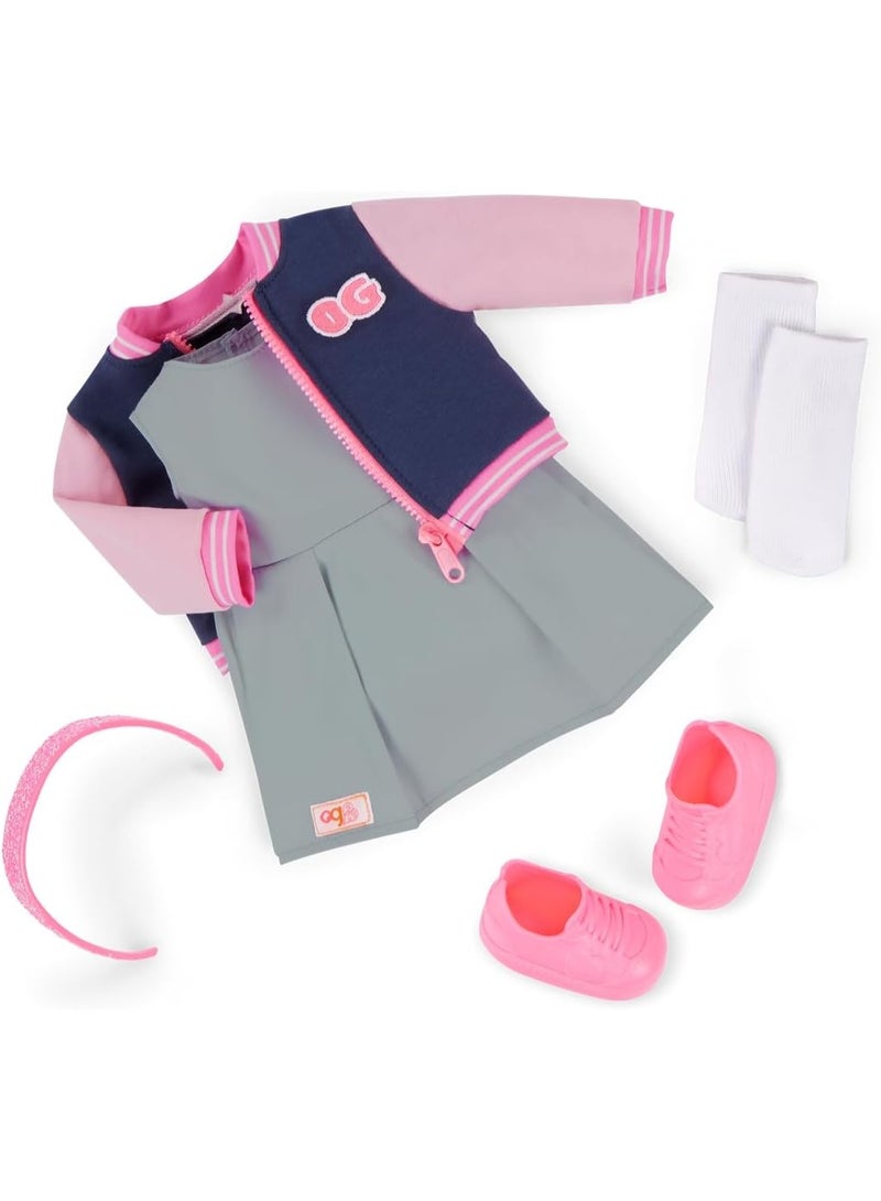 Our Generation Doll With School Outfit And Bomber Jacket BD31741Z - Image 4