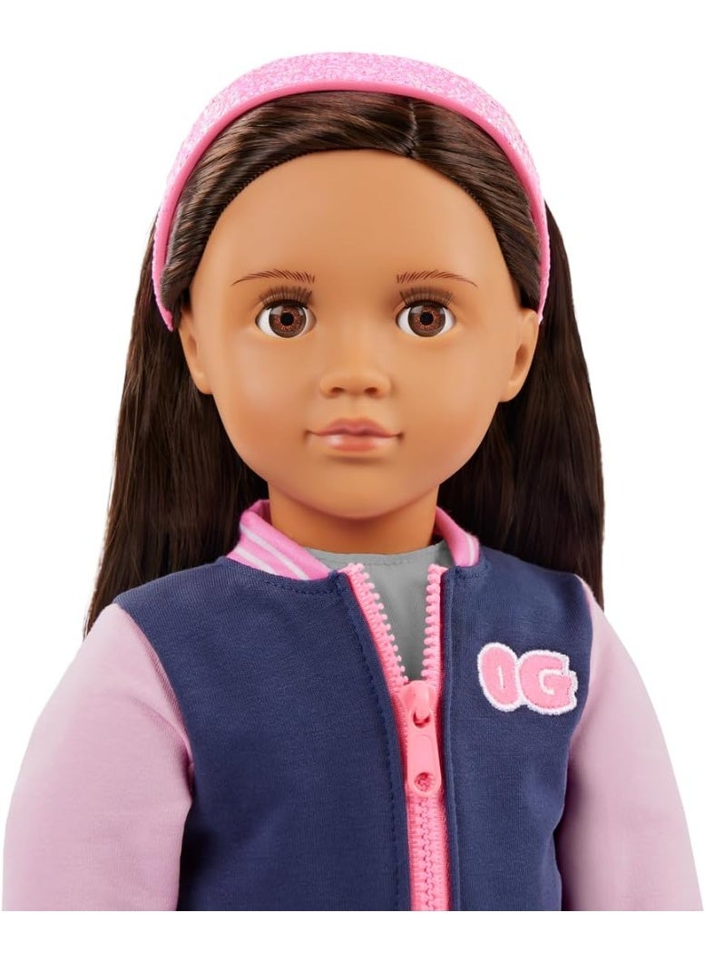 Our Generation Doll With School Outfit And Bomber Jacket BD31741Z - Image 3