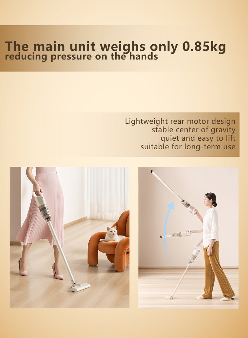 HAOHAN 6M Corded Portable Handheld Vacuum Cleaner,19000PA Suction /500W Motor, HEPA Filter with Lightweight Body and Low Noise,Upright Cleaning for Floors, Carpets and Pet Hair.  - Image 5