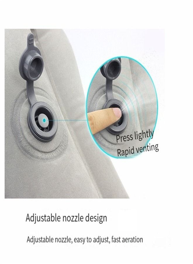 Ru syanl - Inflatable Travel Pillow Airplane Neck Pillow Comfortably Supports Head and Chin for Airplanes Trains Cars and Office Napping - Image 1