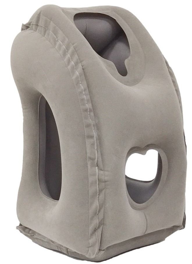 Ru syanl - Inflatable Travel Pillow Airplane Neck Pillow Comfortably Supports Head and Chin for Airplanes Trains Cars and Office Napping - Image 1