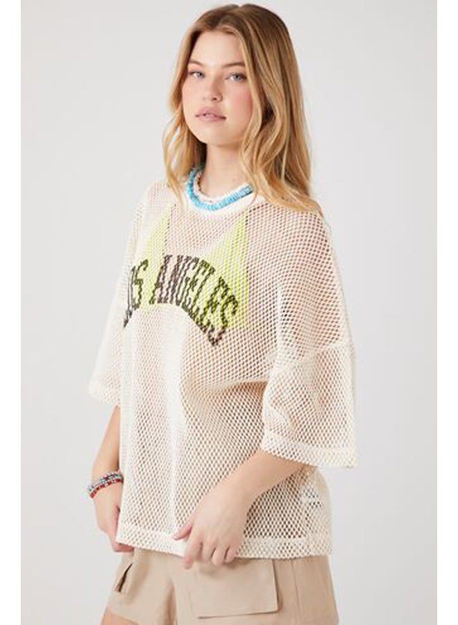 FOREVER 21 Sheer Mesh Los Angeles Graphic Tee - Image 2