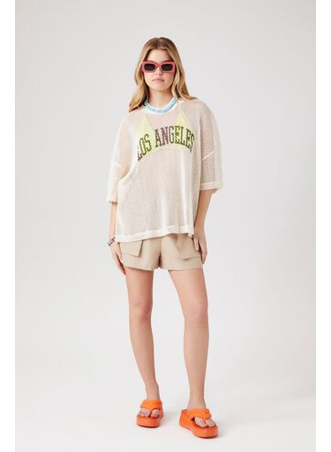 FOREVER 21 Sheer Mesh Los Angeles Graphic Tee - Image 4