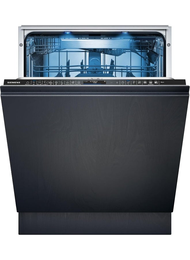 سيمنز غسالة الصحون المتكاملة بالكامل Siemens iQ700 Home Connect، وظيفة زيولايت، 13 إعداد مكان، صنع في ألمانيا، SN67ZX86DM، ضمان 3 سنوات SN67ZX86DM باللون الأسود - Image 1