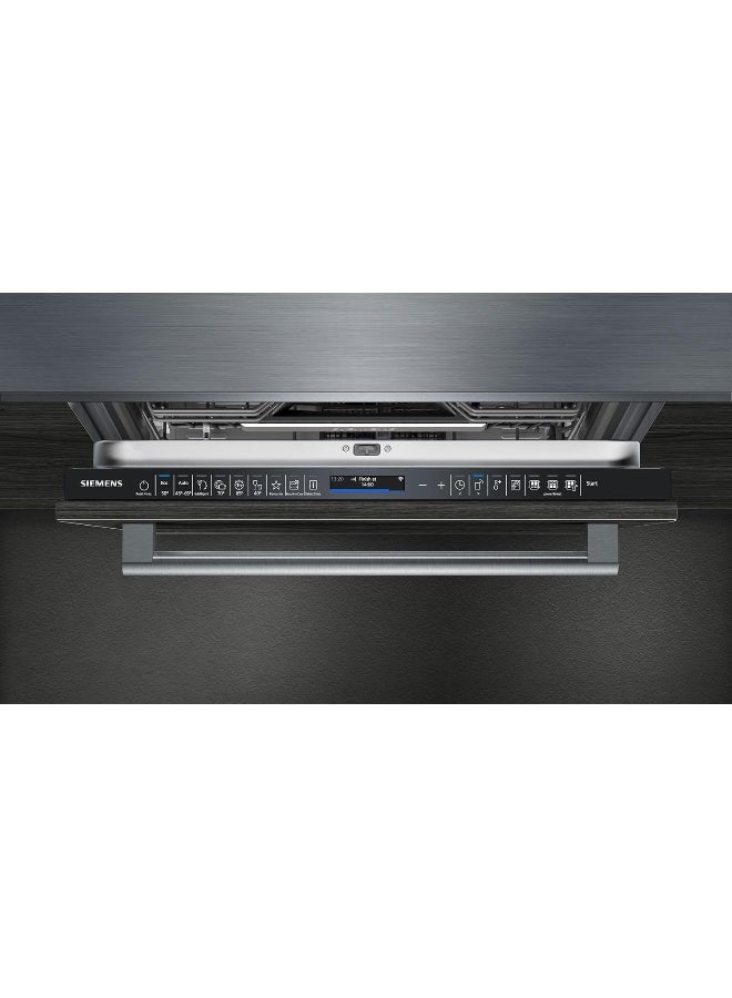 سيمنز غسالة الصحون المتكاملة بالكامل Siemens iQ700 Home Connect، وظيفة زيولايت، 13 إعداد مكان، صنع في ألمانيا، SN67ZX86DM، ضمان 3 سنوات SN67ZX86DM باللون الأسود - Image 3