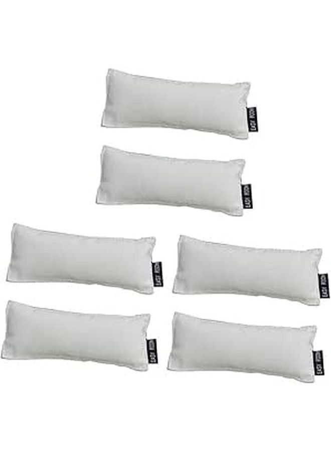 6 Pcs Ergonomic Memory Foam Keyboard Wrist Rest And Elbow Mat White - Image 1