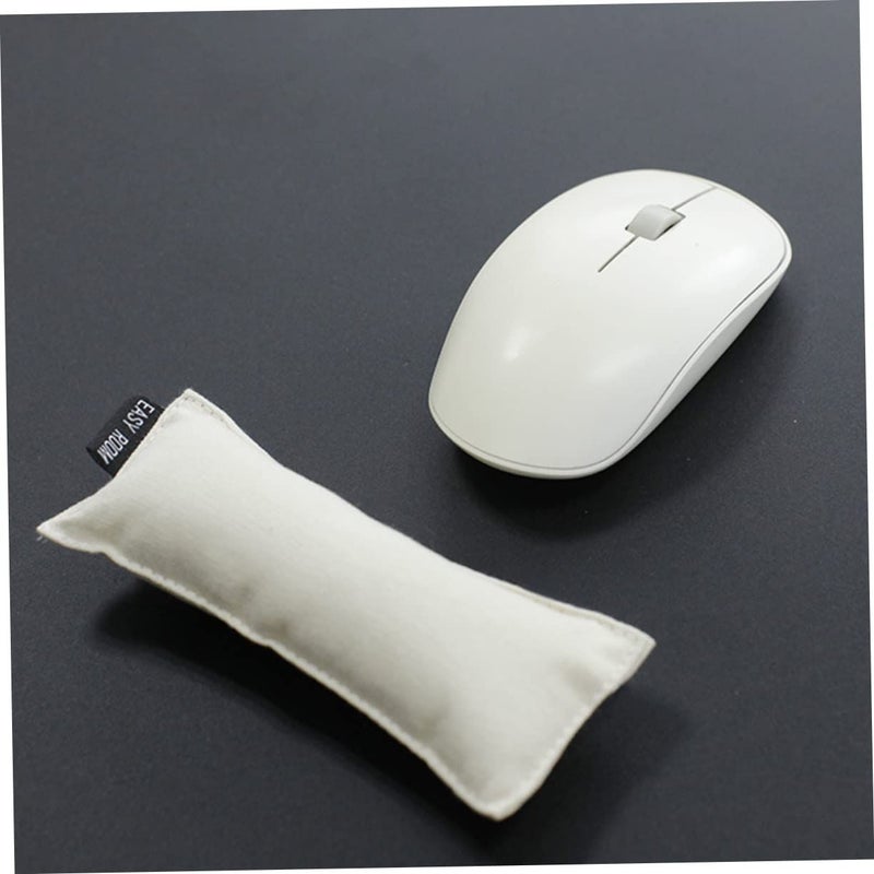 6 Pcs Ergonomic Memory Foam Keyboard Wrist Rest And Elbow Mat White - Image 5