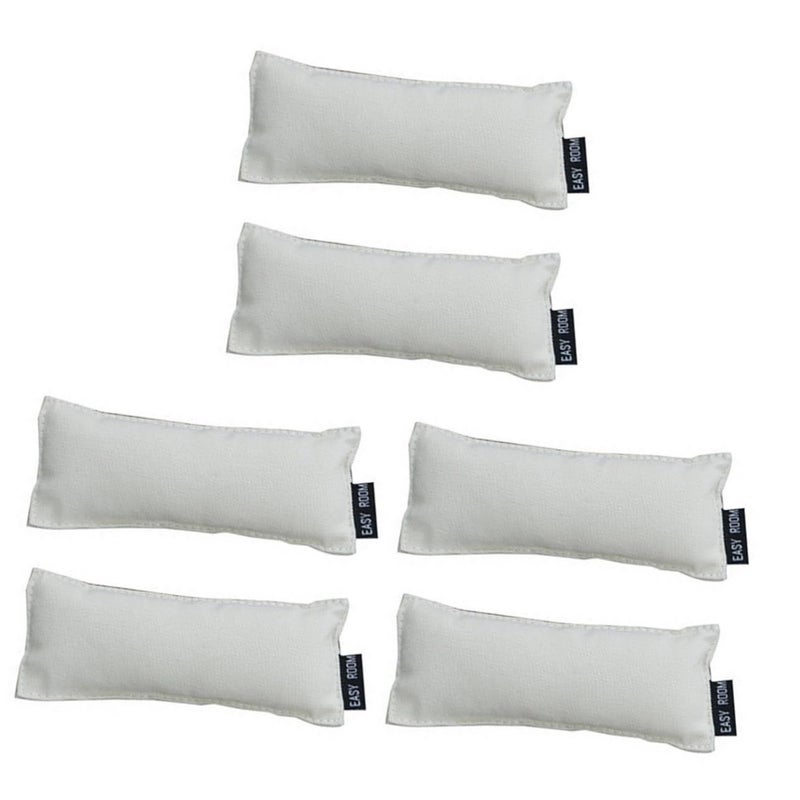 6 Pcs Ergonomic Memory Foam Keyboard Wrist Rest And Elbow Mat White - Image 2
