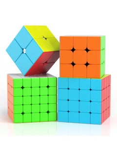 4 Pieces Speed Cube Set, 2x2 3x3 4x4 5x5 Stickerless Speed Cube Bundle- Bright Magic Cube Pack, Smooth Cube Puzzle with Gift Packing Games Toy - pzsku/Z0664D6DC48DC2B7D3E9AZ/45/_/1708786581/7ff4bdc9-d09b-421f-a78e-85567d4c62ea