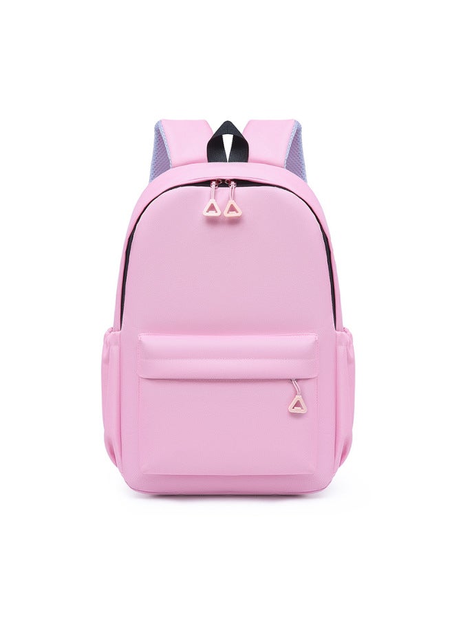 Custom Schoolbag Primary And Secondary School Students Printing Logo Children's Tutorial Bag Training Kindergarten Shoulder Bag-Color:Upgraded Pink-Size:Small Size, Height 35, Width 27, Thickness 11cm - Image 1