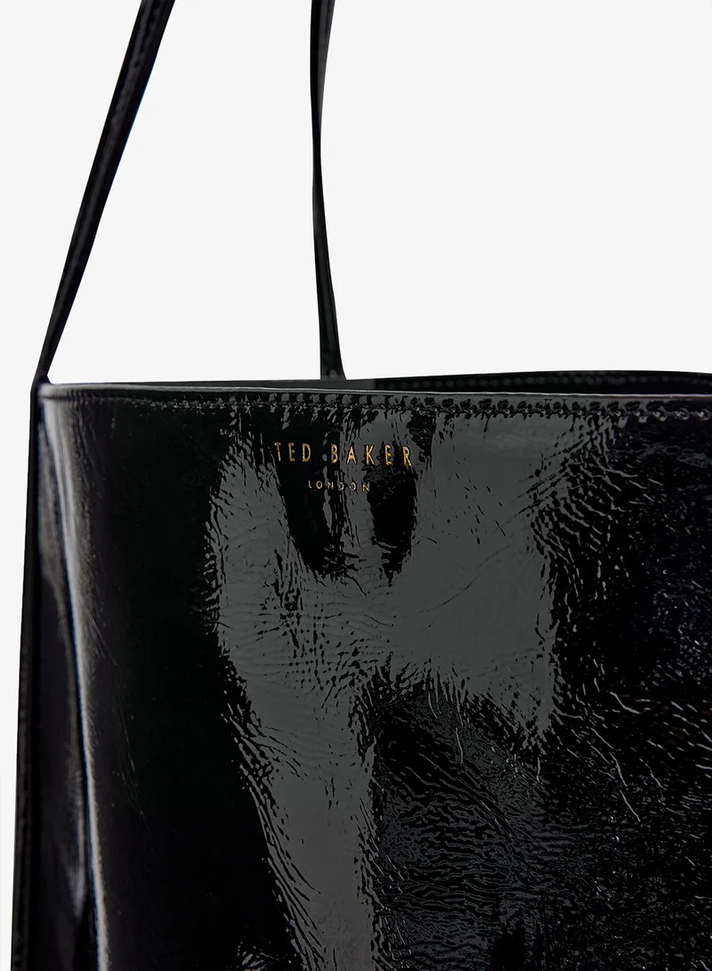 تيد بيكر حقيبة يد كبيرة بحمالات رفيعة وملمس مجعد