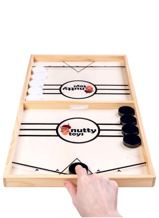 لعبة Fast Sling Puck المثيرة الحجم الكبير من ممز بلانيت، لعبة Crash Bash Board، لعبة هوكي الطاولة، لعبة كرة القدم Slingshot، لعبة الهوكي الخشبية، سلسلة سرعة معركة الطاولة السريعة... - pzsku/Z0664DD304C0626CD3FBAZ/45/1747127644/f42c0a3c-e28f-428d-9278-b8e033e8e666
