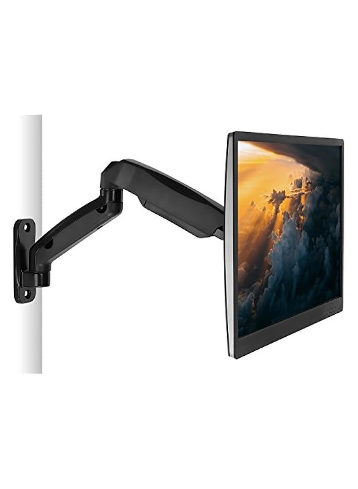 PROMASS Computer Monitor Wall Mount Arm, Height Adjustable Articulating with Gas Spring Arm, for 17-32 inch LCD, LED Computer Monitors - Image 1