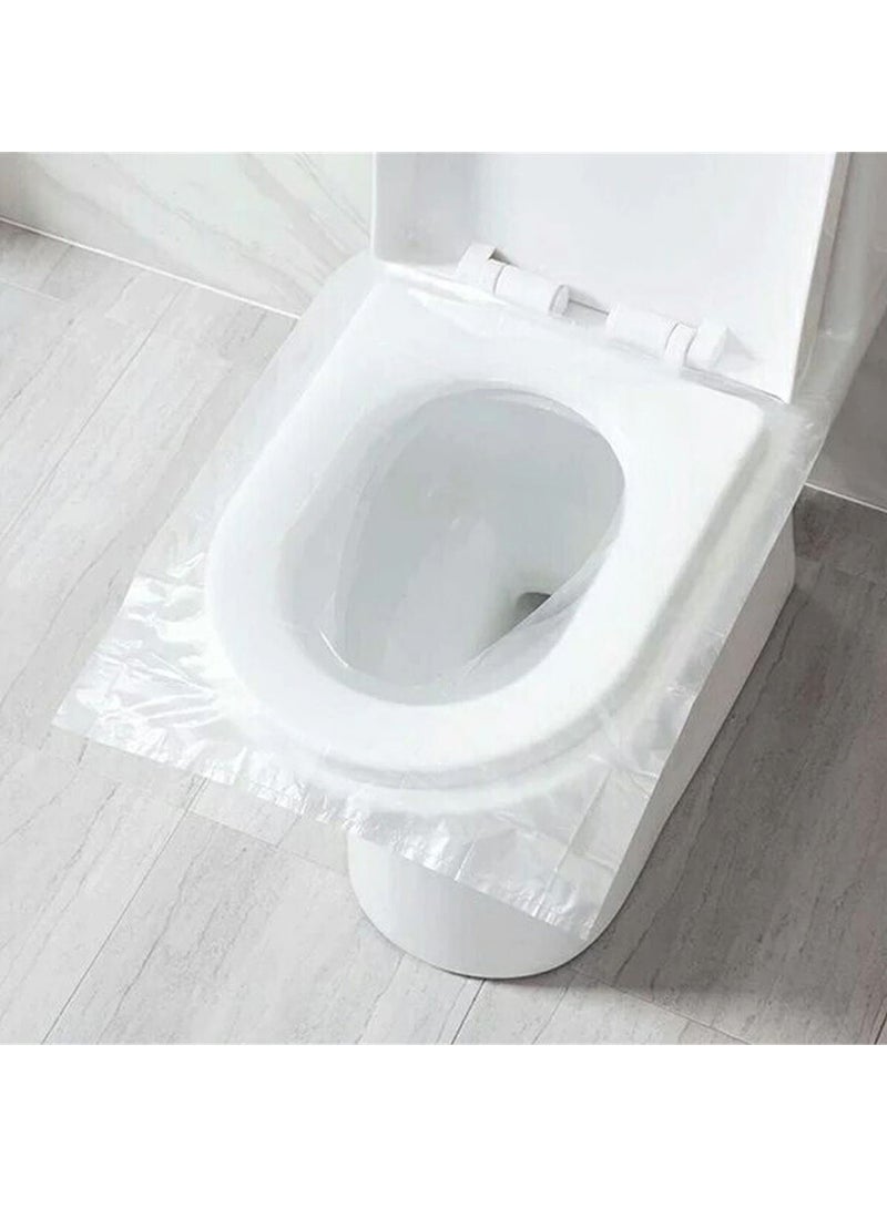 DubaiGallery Disposable Toilet Seat Covers 50 Pack Large Size Potty Seat Cover, Waterproof Kids Potty Protectors for Camping Travel Bathroom Public Toilet Users  - Image 3