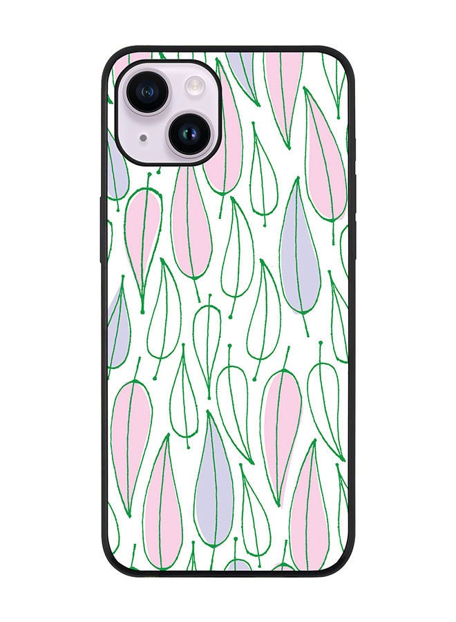 Stylizedd Rugged Black edge case for Apple iPhone 14 Plus Slim fit Soft Case Flexible Rubber Edges Anti Drop TPU Gel Thin Cover - Pastel Summer - Image 1