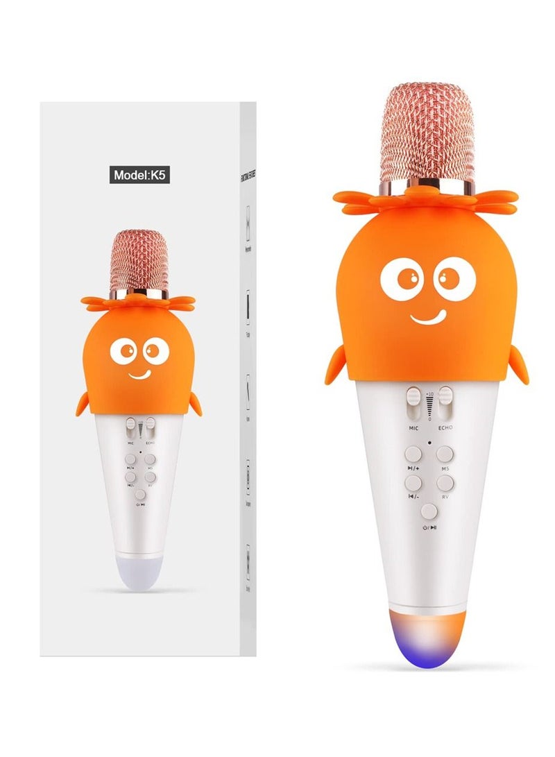 SYOSI Microphone Karaoke Wireless Microphone for Kids Bluetooth Wireless Microphone Home Party Toys Child Karaoke with Colorful Lights And Magic Voice Changing Echo Speaker For Boys Girls  - Image 5