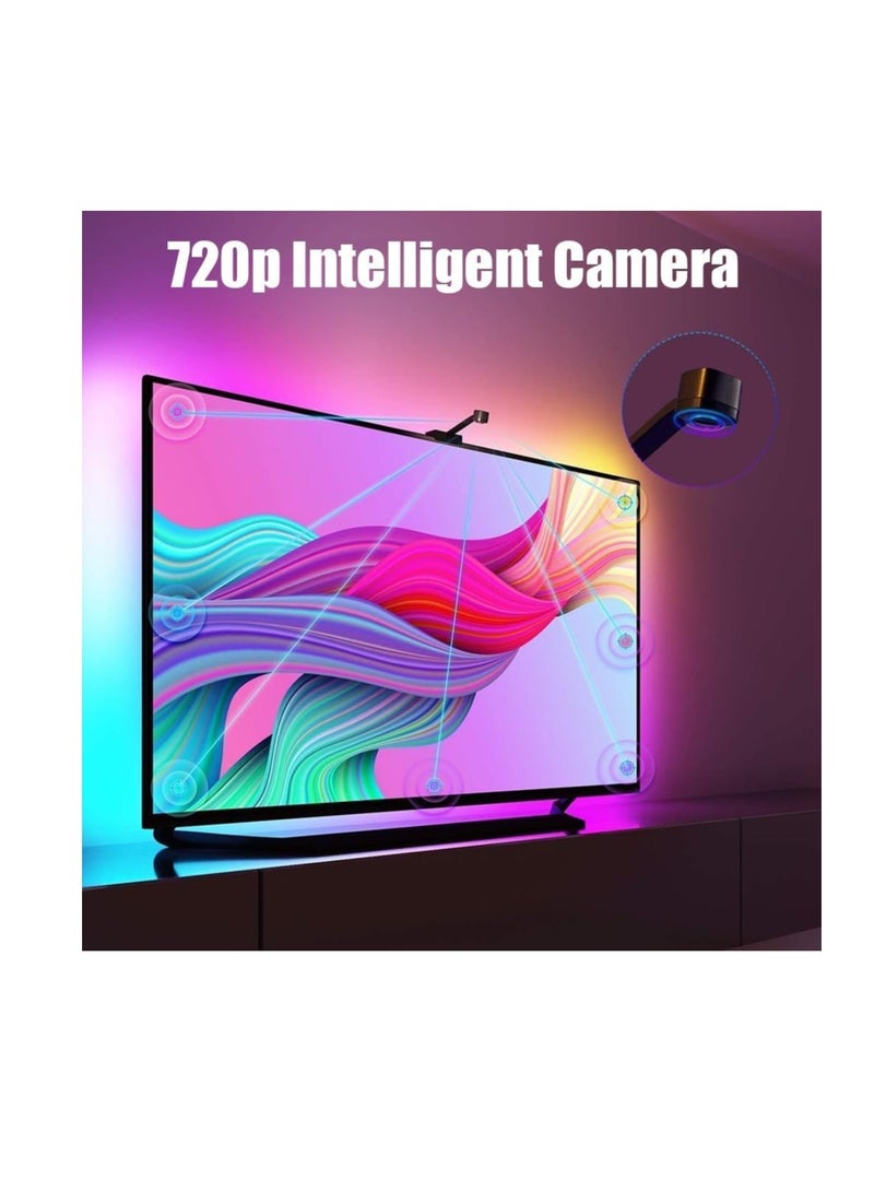 SYOSI LED Strip Light Music Sync, HDMI Sound and Light Screen Synchronized Computer Ambient Lighting Strip, Can DIY Modeling Light Strip Multi-color Mode, Suitable for 55-65 inch Monitor Ambient Lighting - Image 3